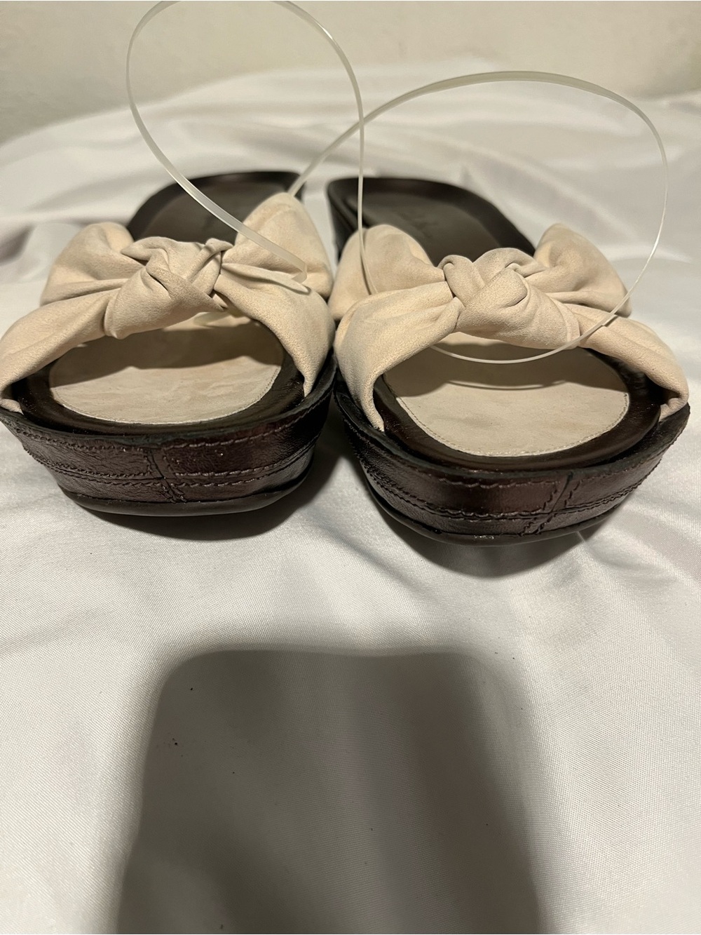 Cole Haan Beige Knot-Front Slide Mules - Picture 8 of 8